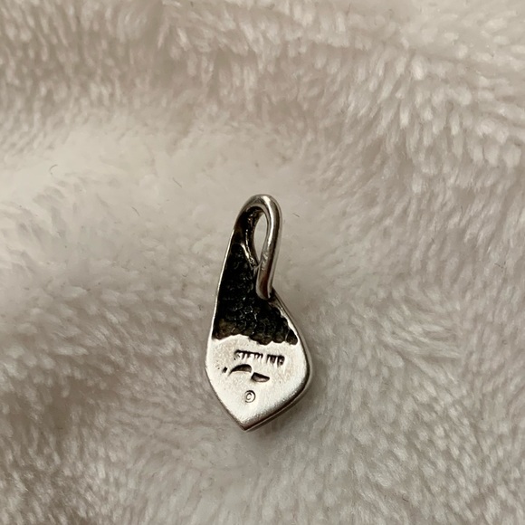 Turquoise tiny heart 925 silver pendant - Picture 2 of 3